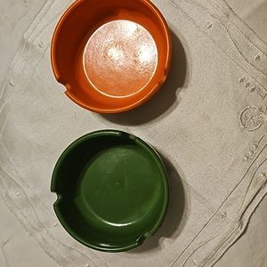 Vintage Melamine Ges-Line Multi Colored 3" Inch Ashtrays